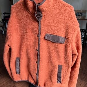 Mountain and Isles Orange Fleece Jacket